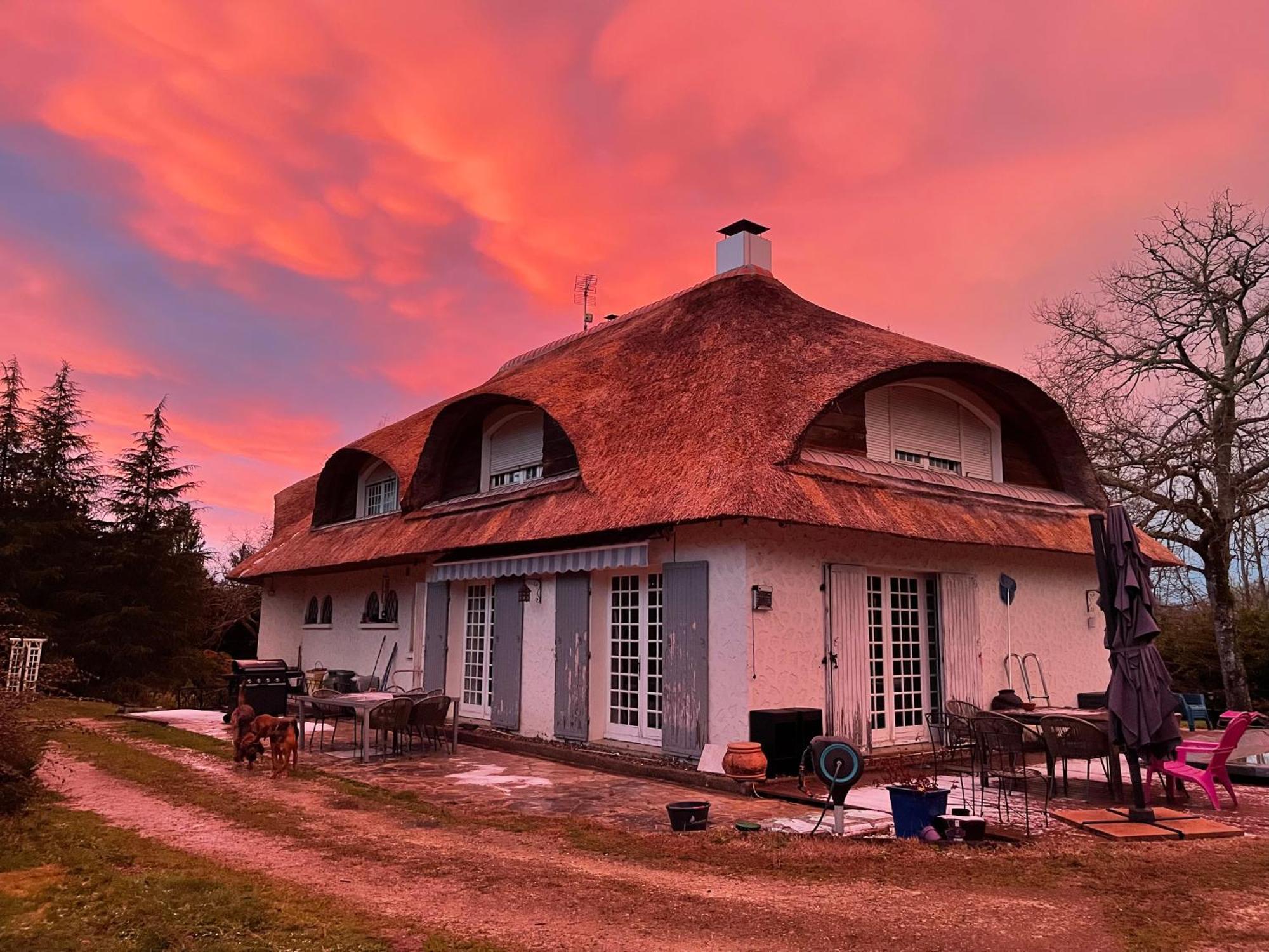 Bed and Breakfast La Belle Chaumiere Bretagne-de-Marsan Exteriér fotografie